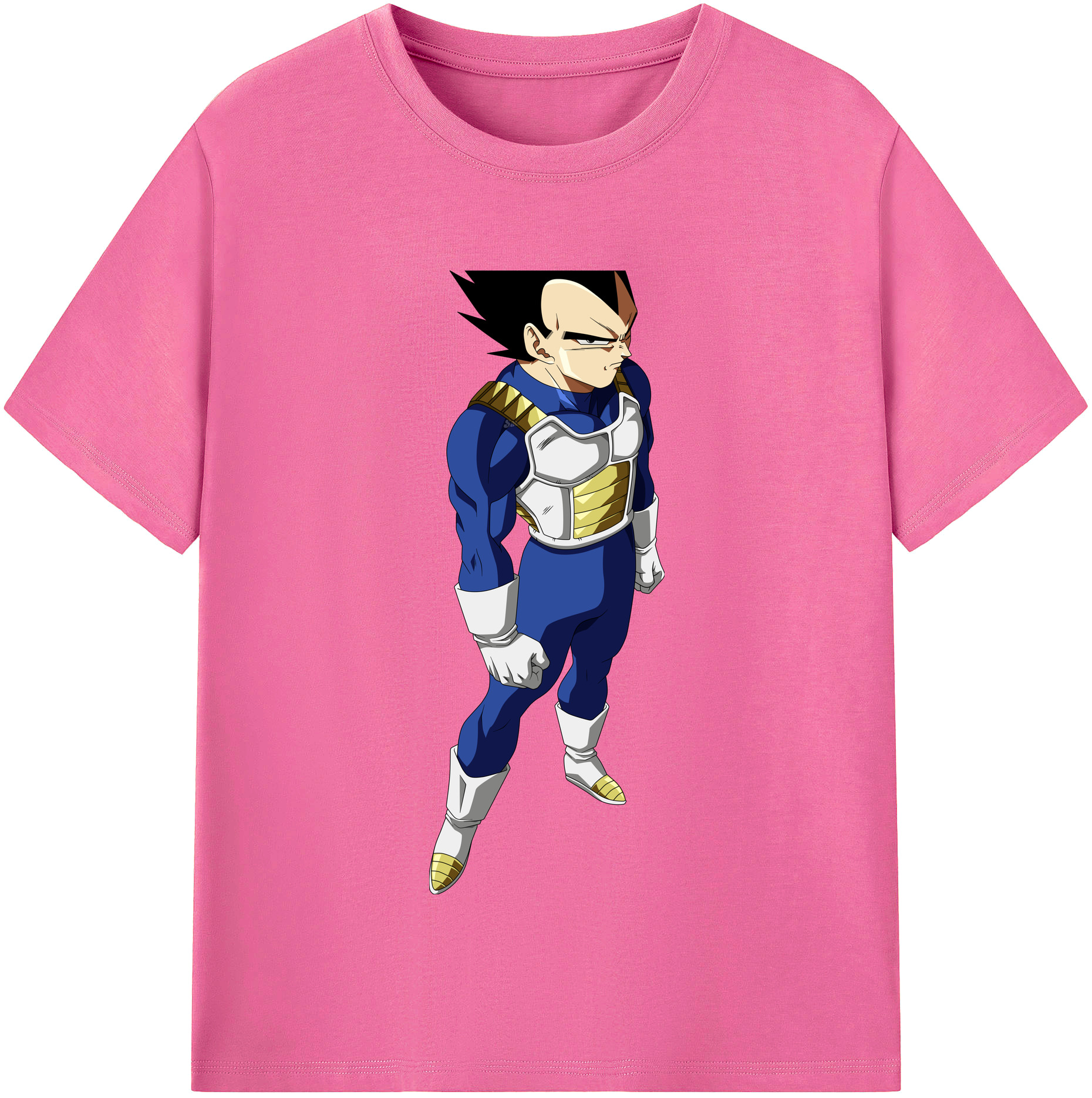 （画像用） ドラゴンボール ベジータ四世（Bejīta Yonsei）DRAGON BALL Vegeta IV レディースカジュアルプリントTシャツ（綿100％）